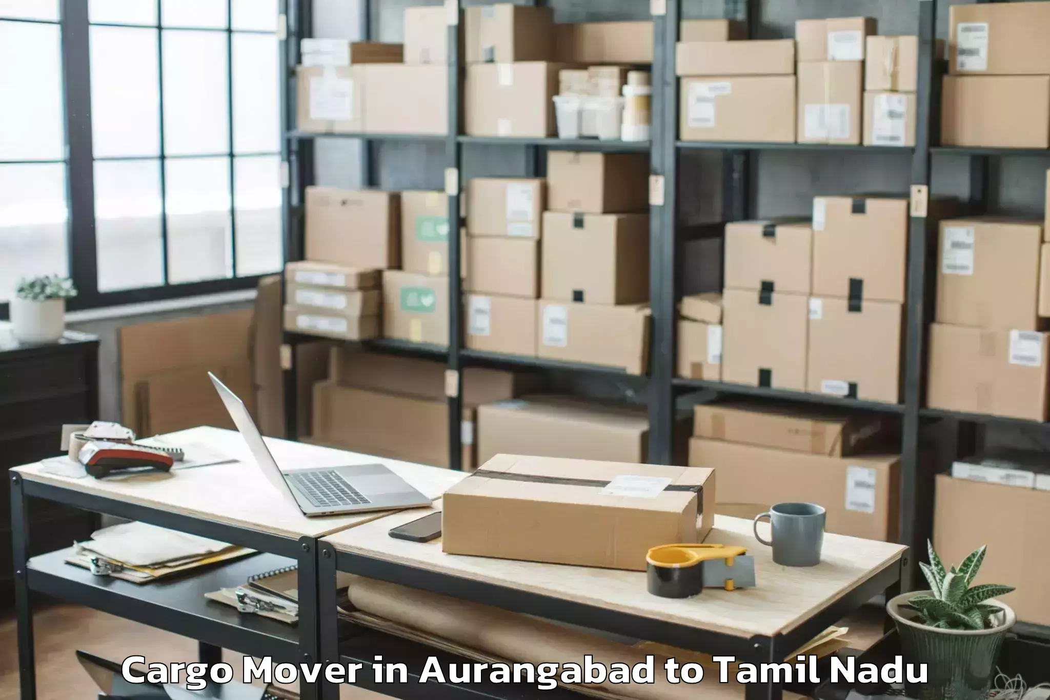 Easy Aurangabad to Gold Souk Grand Mall Chennai Cargo Mover Booking